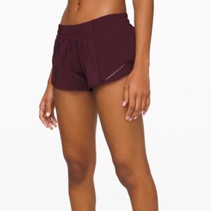 Maroon Hotty Hot High-Rise Lined Short 2.5"